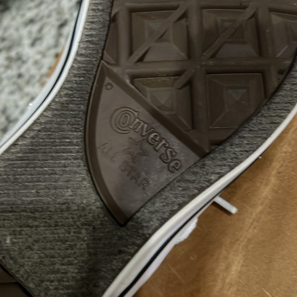 Converse All Star Tennis Shoes Sneakers Size 7 White Black - Picture 6 of 7